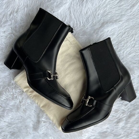 Renatta Jop Leather Ankle Boots with bit hardware size 7 - Picture 6 of 16